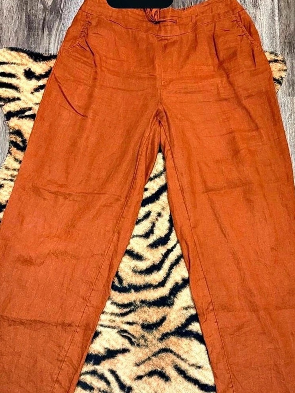 Artisan Cotton Pants in Orange Size Large Like New